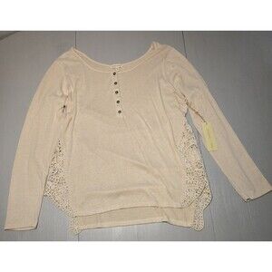 Women’s NWT Paper + Tee White Long Sleeve Size Medium 2XL